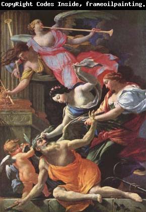 Simon Vouet Saturn,conquered by Amor (mk08)